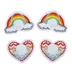 Buttons & Bones Rainbow & Heart Hair Bow Set image thumbnail 2