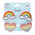 Buttons & Bones Rainbow & Heart Hair Bow Set image thumbnail 3