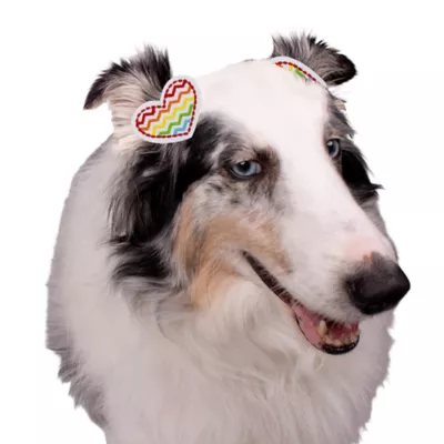 Buttons & Bones Rainbow & Heart Hair Bow Set - Image 5