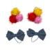 Buttons & Bones Pom & Chambray Hair Bow Set image thumbnail 1