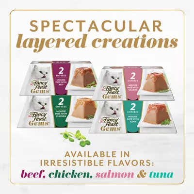 Fancy Feast® Gems® Adult Wet Cat Food - Mousse Pate, Variety Pack, 8 Ct, 32 Oz - Image 6