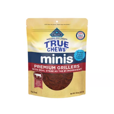 Blue Buffalo True Chews All Life Stages Mini Grillers Dog Treats - Steak - Image 1