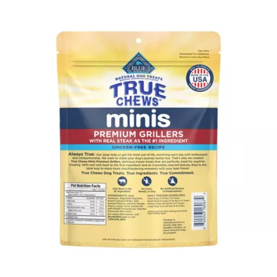 Blue Buffalo True Chews All Life Stages Mini Grillers Dog Treats - Steak - Image 2