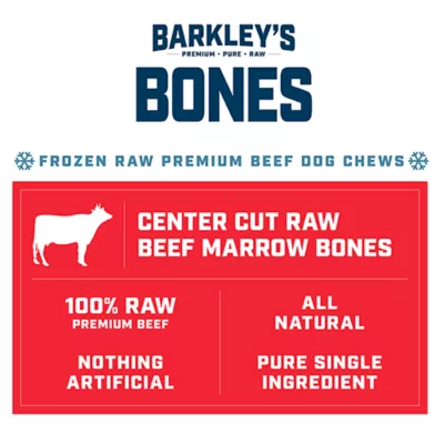 Barkley's Bag Morrow Bone All Life Stages Frozen Dog Food - Raw Premium Beef, All Natural, 4 ct - Image 2