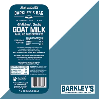 Barkley's Bag All Life Stages Dog Food Topper - Raw Goats Milk, All Natural - Image 3