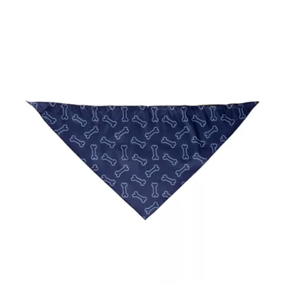 Buttons & Bones Everyday Blue Bone Bandana - Image 1
