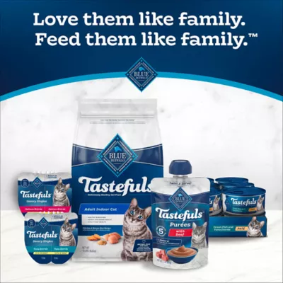 Blue Buffalo Tastefuls Purees Adult Cat Food Topper - Variety Pack, 12 Ct - Image 9