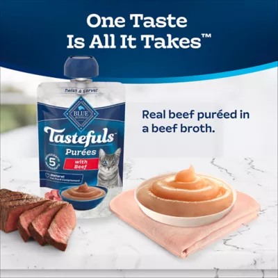 Blue Buffalo Tastefuls Purees Adult Cat Food Topper - 3 OZ - Image 3