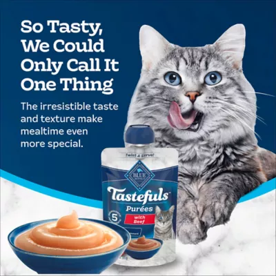 Blue Buffalo Tastefuls Purees Adult Cat Food Topper - 3 OZ - Image 4