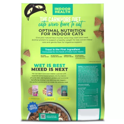 Tiki Cat® Born Carnivore® Indoor Health Dry Cat Food - High Protein, Non-GMO, Trout & Menhaden Fish - Image 2