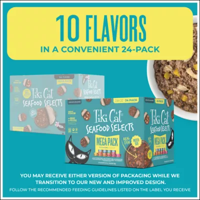Tiki Cat Adult Cat Wet Food - Grain Free, Seafood Selects Mega Pack, 24 Ct - Image 2