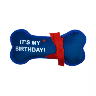 Celebrations Buttons & Bones - Birthday Bone Dog Toy - Image 1