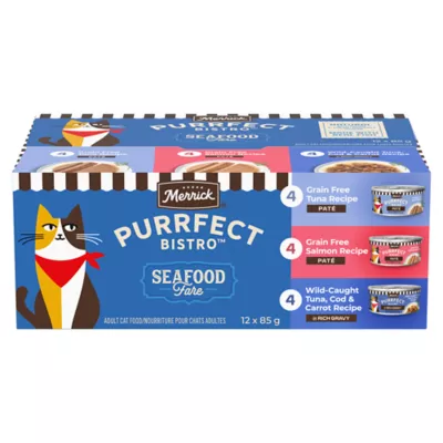 Merrick Purrfect Bistro Seafood Fare Variety Pack Wet Food - Image 1