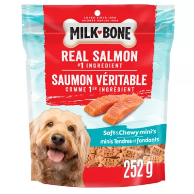 Milk-Bone Dog Soft & Chewy Treats Mini's Salmon Recipe 252 g - Image 1