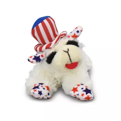 Multipet® Lamb Chop USA Dog Toys - Image 1