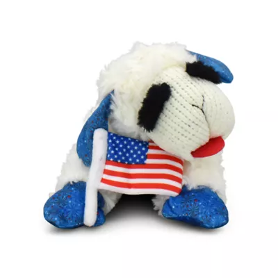 Multipet® Lamb Chop USA Flag Dog Toys - Image 1