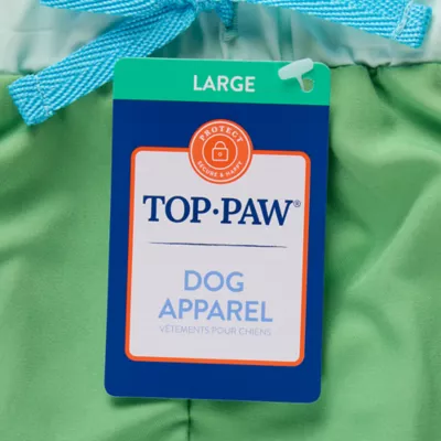 Top Paw® Dog Swim Trunks, Green - Image 4