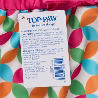 Top Paw® Retro Dog Bikini - Image 5