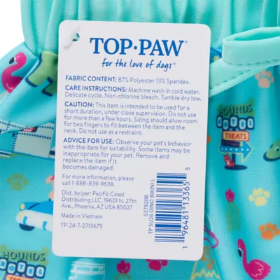 Top Paw® Dino Dog Bikini - Image 5