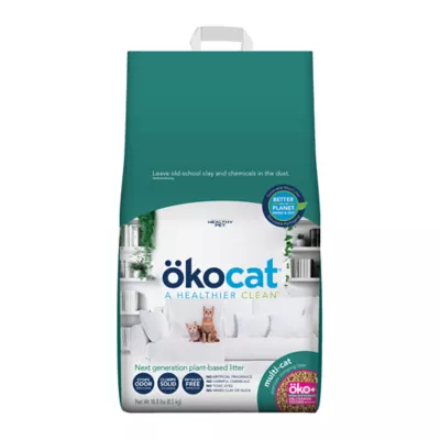 Okocat® Multi-Cat Clumping Wood Cat Litter - Low Dust, Natural - Image 1