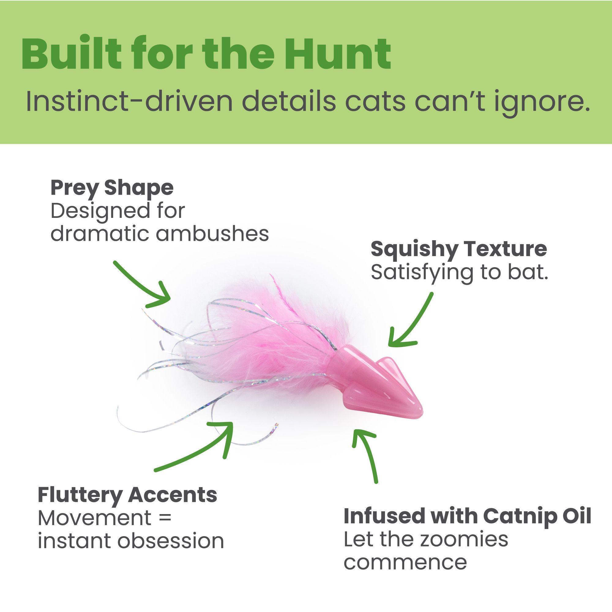 Catstages Squish Prey Squid Cat Toys - thumbnail 3