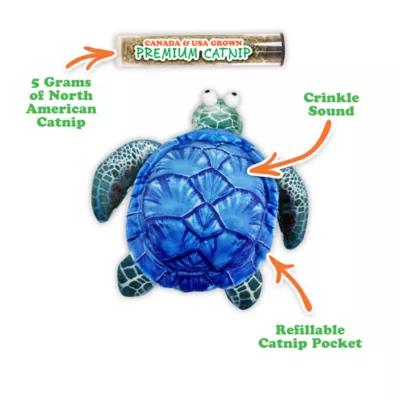 Mewoijuana Turtle Refillable Catnip Cat Toy - Image 3