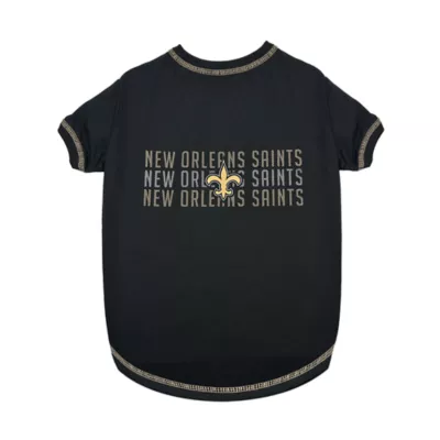 Pets First New Orleans Saints Stripe T-Shirt - Image 1