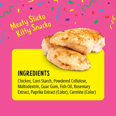 Bonkers™ Purr Pops™ Lickable Cat Treats - Birthday Sprinkles, 4 Ct - Image 6