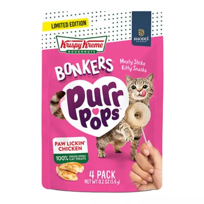 Bonkers™ Purr Pops™ Krispy Kreme Doughnuts Lickable Cat Treat - Paw Lickin' Chicken, 4 C - Image 1