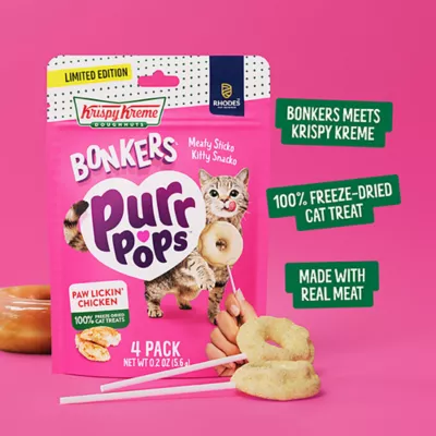 Bonkers™ Purr Pops™ Krispy Kreme Doughnuts Lickable Cat Treat - Paw Lickin' Chicken, 4 C - Image 4