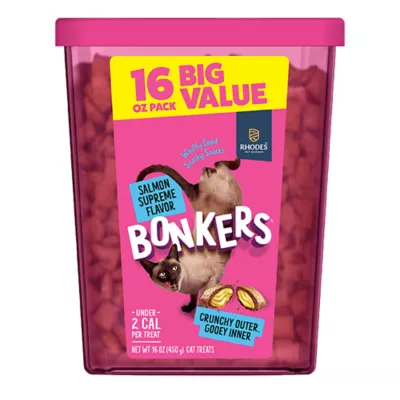 Bonkers™ Crunchy Cat Treats - Salmon Supreme Flavor - Image 1