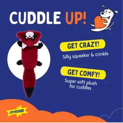 Joyhound Flattie Red Panda Dog Toy - Image 2
