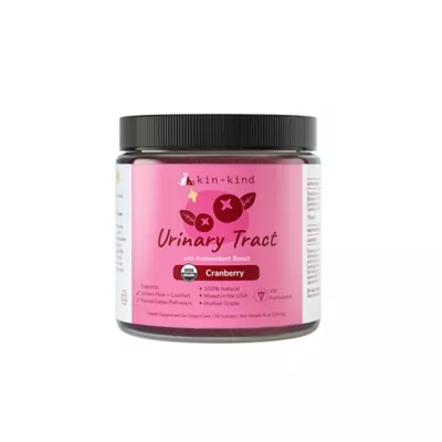kin+kind Organic Urinary Tract Powder Supplement for Dog & Cat, Cranberry, 4 oz or 8 oz - Image 1