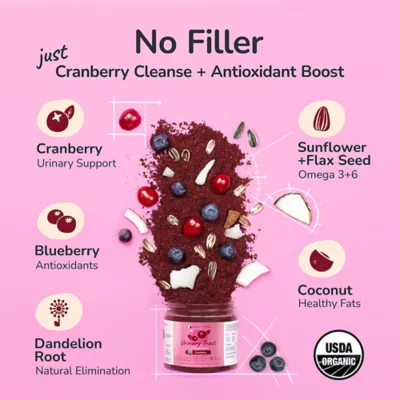 kin+kind Organic Urinary Tract Powder Supplement for Dog & Cat, Cranberry, 4 oz or 8 oz - Image 3