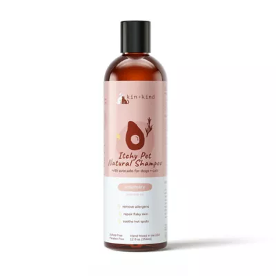 kin + kind Natural Shampoo For Itchy Cats & Dogs, Rosemary & Peppermint Scent Allergen Remover- 12Oz - Image 1