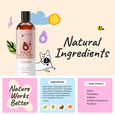 kin + kind Natural Shampoo For Itchy Cats & Dogs, Rosemary & Peppermint Scent Allergen Remover- 12Oz - Image 5