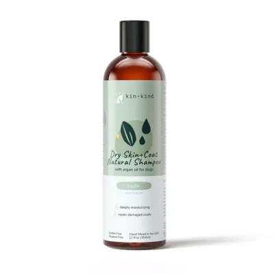 kin + kind Dry Skin & Coat Natural Shampoo W/ Argan Oil For Dogs, Cedar Scent- 12 Oz - Image 1
