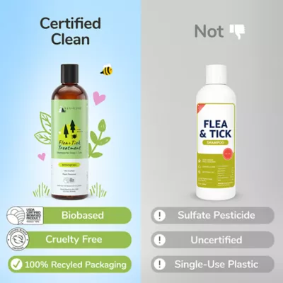 kin+kind Flea & Tick Relief Dog & Cat Shampoo, Plant-Powered, Lemongrass Scent, 12 fl oz - Image 5