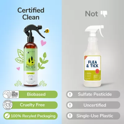 kin+kind Flea & Tick Protect Spray for Dog & Cat, Plant Powered, Lemon Grass, 12 & 32 fl oz - Image 5