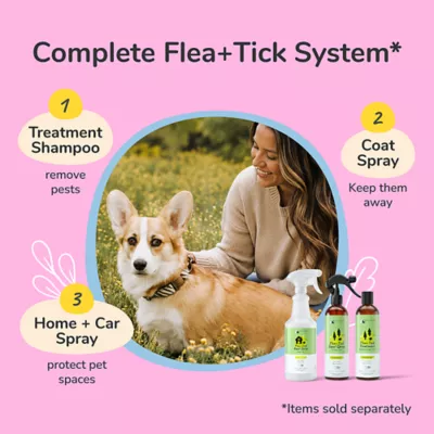 kin+kind Flea & Tick Protect Spray for Dog & Cat, Plant Powered, Lemon Grass, 12 & 32 fl oz - Image 8