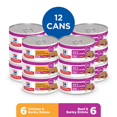 Hill's Science Diet Small & Mini Adult Wet Dog Food - Chicken & Beef, Variety Pack 12 ct 5.8 oz - Image 2