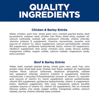 Hill's Science Diet Small & Mini Adult Wet Dog Food - Chicken & Beef, Variety Pack 12 ct 5.8 oz - Image 6