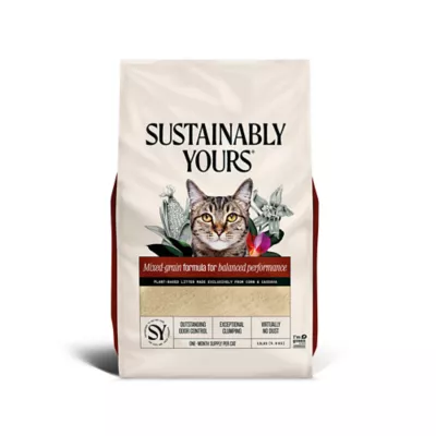 Sustainably Yours Cat Litter Mixed-Grain Formula - Clumping, Natural - Image 1