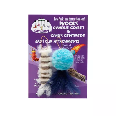 Cat Lures Wool Centipede Comet Attachment 2-Pack - Image 1