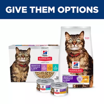 Hill's Science Diet Adult Wet Cat Food - Sensitive Stomach & Skin, Variety Pack, 12 ct, 34.8 Oz - Image 8