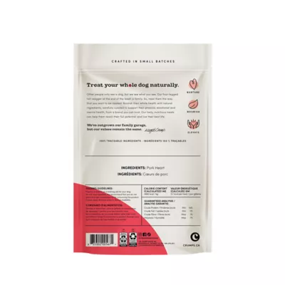 Crumps' Naturals Mini Trainers Freeze Dried Pork Hearts Dog Treats - Image 2