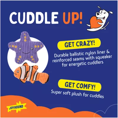 Joyhound® Biteshield Plush Fish Starfish Squeaky Dog Toy - Image 2