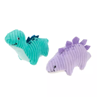 Joyhound® Biteshield Plush Dinos Squeaky Dog Toy - 2 Pack - Image 1