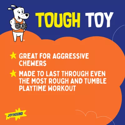 Joyhound Rip Roarin' Baseball Mitt Tough Dog Toy - Image 4