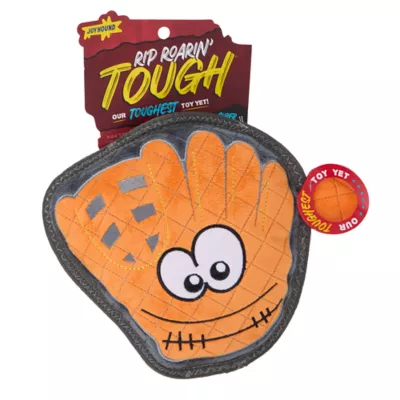 Joyhound Rip Roarin' Baseball Mitt Tough Dog Toy - Image 5